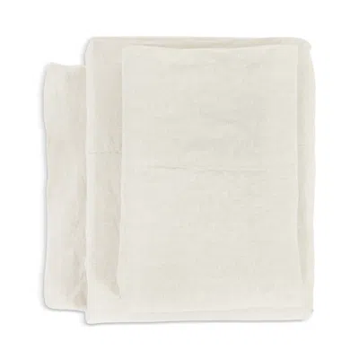 Pom Pom At Home Linen Sheet Set, King In White