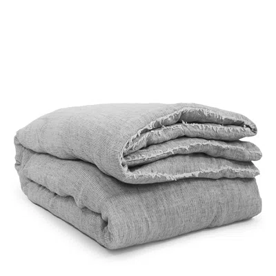 Pom Pom At Home Logan Linen Duvet Cover In Charcoal