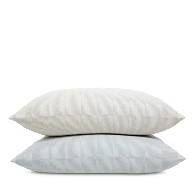 Pom Pom At Home Luke Cotton Striped Big Pillow, 28 X 36 In Gray