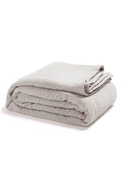 Pom Pom At Home Malibu Matelassé Blanket In Gray