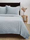 Pom Pom At Home Monaco Coverlet & Pillow Collection In Ocean