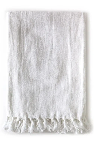 Pom Pom At Home Montauk Blanket In White