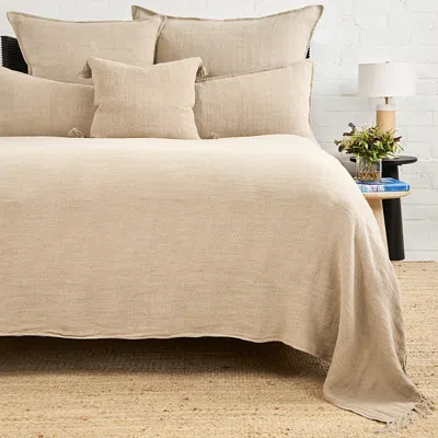Pom Pom At Home Montauk Linen Bed Blanket, King In Neutral