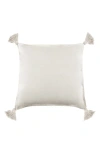 Pom Pom At Home Montauk Tassel Accent Pillow In Cream