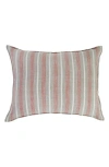 Pom Pom At Home Montecito Striped Pillow In Terra Cotta/natural