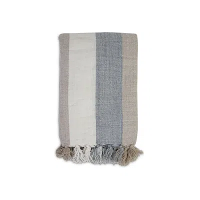 Pom Pom At Home Monterey Linen Oversized Throw In Gray