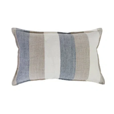 Pom Pom At Home Monterey Linen Pillow Cover & Insert In Ocean,natural