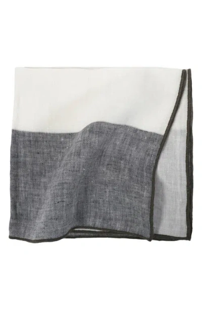 Pom Pom At Home Napa Set Of 4 Linen Napkins In Navy