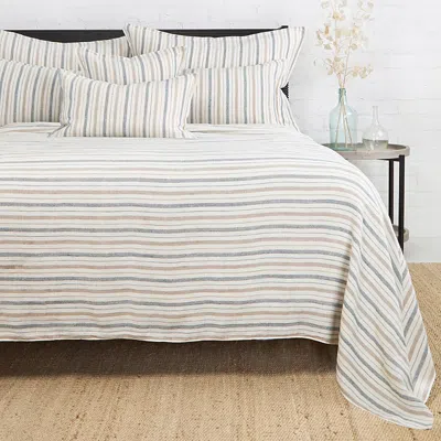 Pom Pom At Home Naples Linen Striped Decorative Pillow, 20 In White