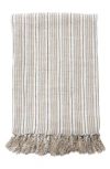 Pom Pom At Home Newport Bed Blanket In Natural/midnight