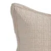 Pom Pom At Home Owen Linen/cotton Quilted Standard Sham In Flax