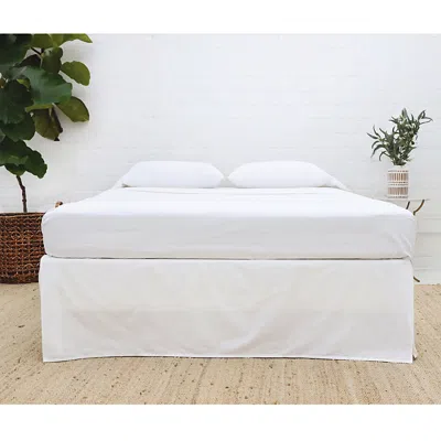 Pom Pom At Home Paneled Bed Skirt, Twin In White