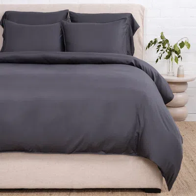 Pom Pom At Home Parker Duvet Cover Set, Twin In Gray