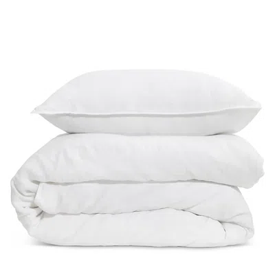 Pom Pom At Home Parker Linen Duvet Set, Twin/twin Xl In White