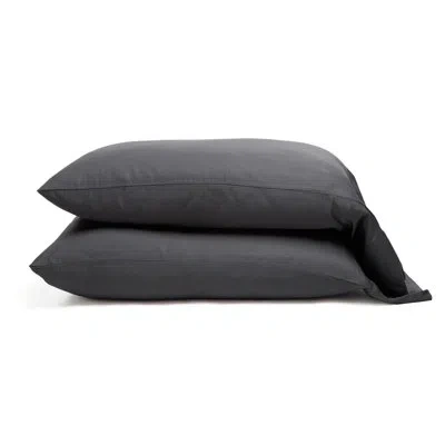 Pom Pom At Home Parker Rayon Sateen Pillow Case In Midnight