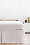Pom Pom At Home Pleated Linen Bed Skirt In Beige