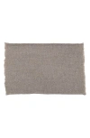 Pom Pom At Home Porter Set Of 4 Linen Blend Placemats In Light Grey