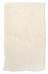 Pom Pom At Home River Oversize Linen Throw Blanket In White