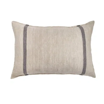 Pom Pom At Home Rory Herringbone 100% Linen Sham In Tan
