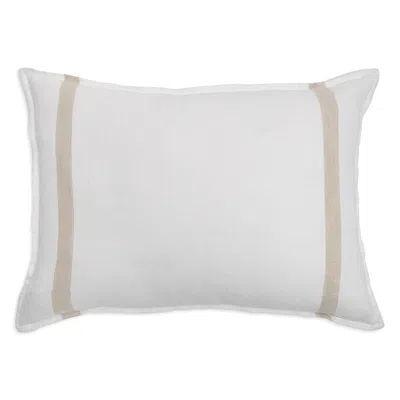 Pom Pom At Home Rory Linen Big Pillow, 28 X 36 In White