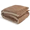 Pom Pom At Home Rory Linen Duvet Cover In Brown