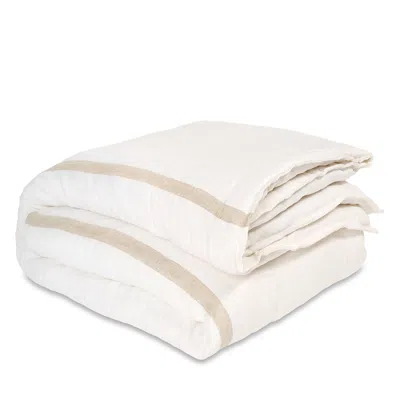 Pom Pom At Home Rory Linen Duvet Cover, King In White
