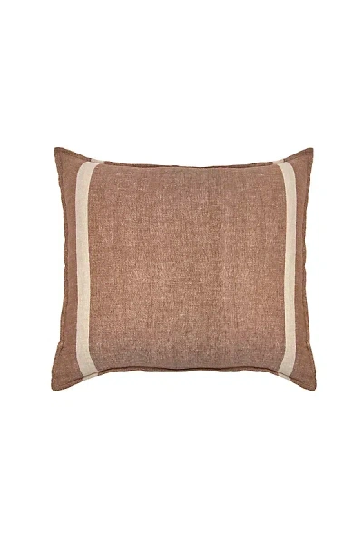 Pom Pom At Home Rory Linen Euro Sham In Brown