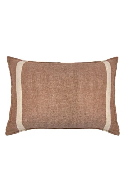 Pom Pom At Home Rory Linen Sham In Brown