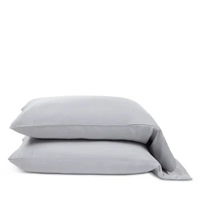 Pom Pom At Home Sateen Standard Pillowcase Set In Gray