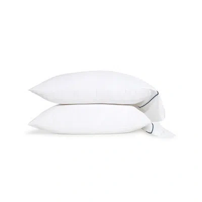 Pom Pom At Home Sheena 2 Piece Rayon Guest Room Pillowcase Case Pack In White,navy