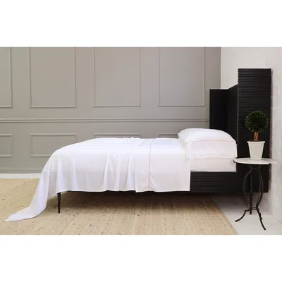 Pom Pom At Home Sheena Sateen Sheet Set, Queen In White