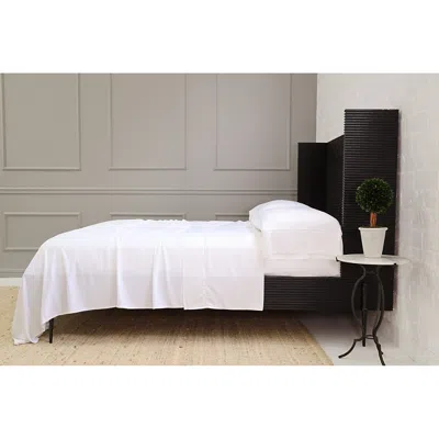 Pom Pom At Home Sheena Sateen Sheet Set, Queen In White