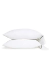 Pom Pom At Home Sheena Set Of 2 Sateen Pillowcases In White
