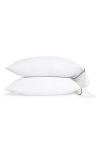 Pom Pom At Home Sheena Set Of 2 Sateen Pillowcases In Navy