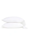 Pom Pom At Home Sheena Set Of 2 Sateen Pillowcases In White