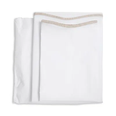 Pom Pom At Home Skylar Cotton Percale Sheet Set, California King In White