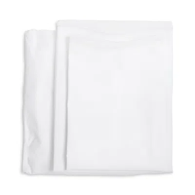 Pom Pom At Home Skylar Cotton Percale Sheet Set, Twin/twin Xl In White