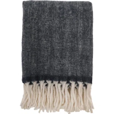 Pom Pom At Home Summit Throw Blanket In Black