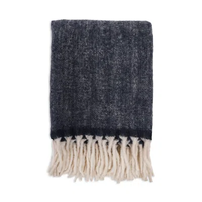 Pom Pom At Home Summit Throw Blanket In Black