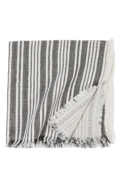 Pom Pom At Home Yountville Set Of 4 Napkins In Charcoal