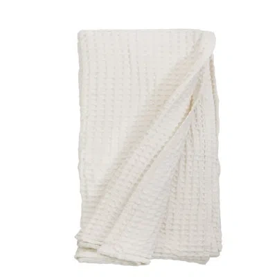 Pom Pom At Home Zuma 100% Cotton Blanket In Cream