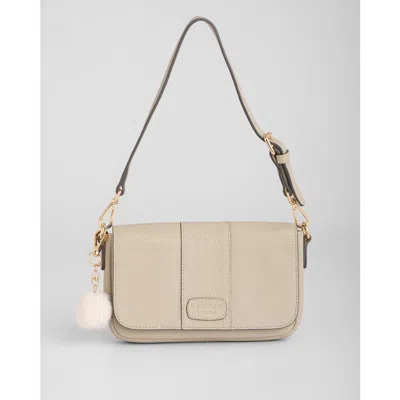 Pom Pom London Chelsea Wallet Crossbody Bag In Nude