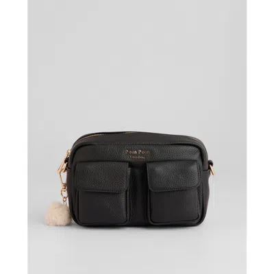 Pom Pom London Chiswick Crossbody Bag In Black