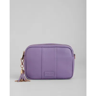 Pom Pom London City Crossbody Bag In Purple