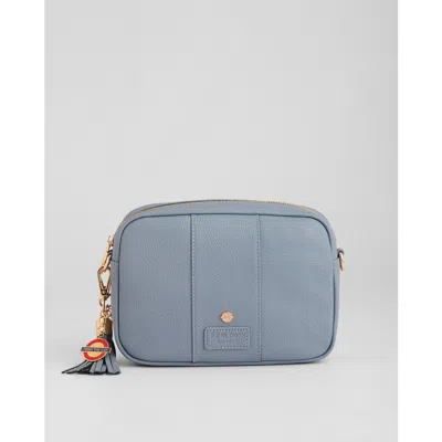 Pom Pom London City Plus Crossbody Bag In Blue
