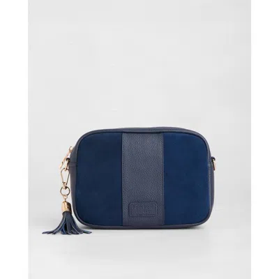 Pom Pom London City Crossbody Bag In Blue