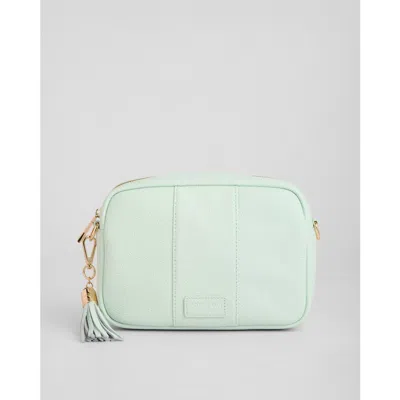 Pom Pom London City Crossbody Bag In Green