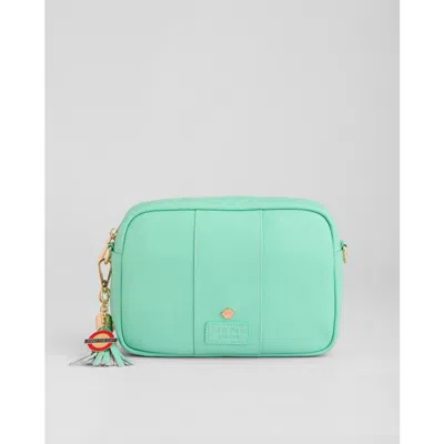 Pom Pom London City Crossbody Bag In Green