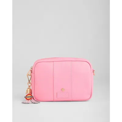 Pom Pom London City Plus Crossbody Bag In Pink