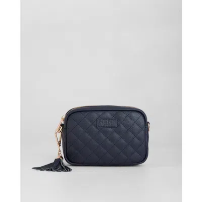 Pom Pom London City Mini Crossbody Bag In Blue
